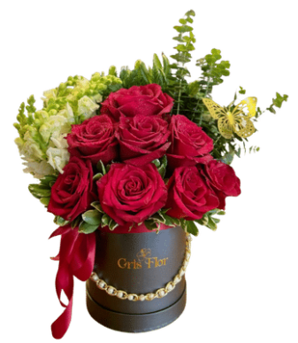 Caja mixta 8 rosas 016
