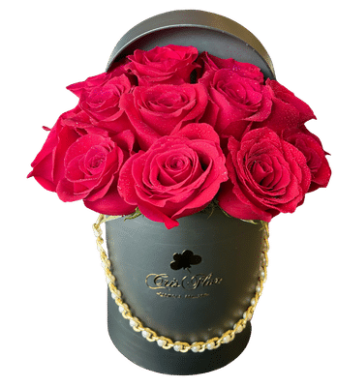 Caja 12 rosas 030