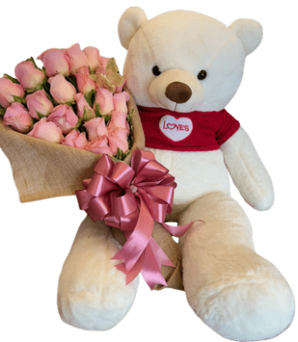Oso y rosas 005