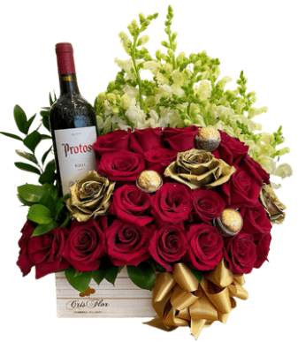 Caja mixta 24 rosas 053
