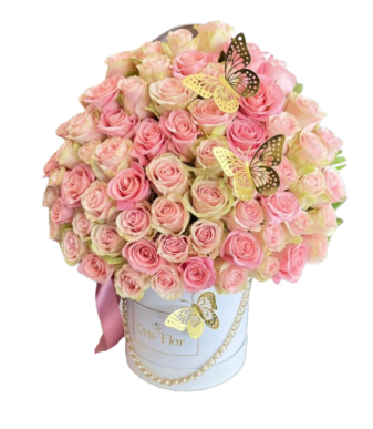 Caja 70 rosas importadas