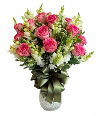 Florero importado 24 rosas